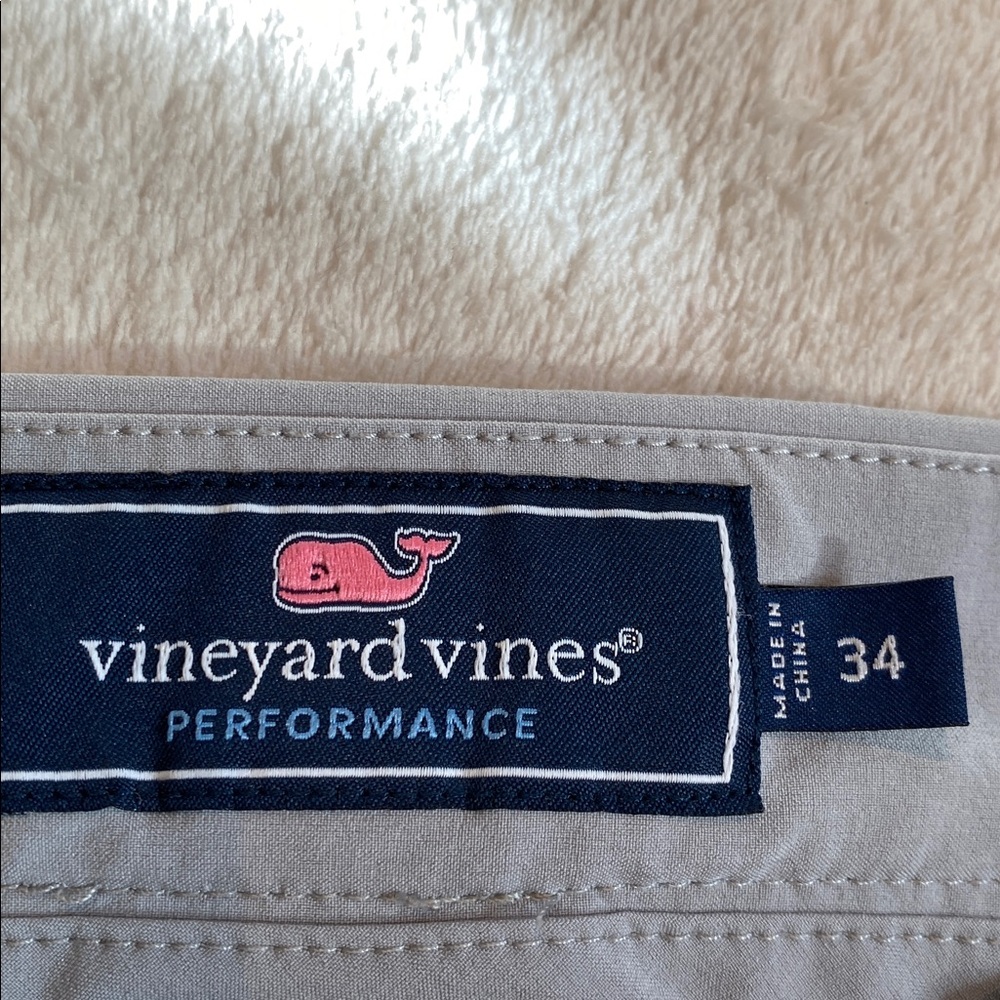 Vineyard Vines Performance Light Gray Flat Front … - image 2